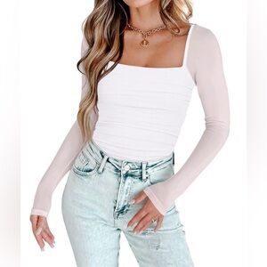 Mesh Sleeve Bodysuit